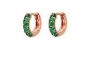 Boucles d'oreilles Bronzallure Femme Cerchio in  Alliage Métallique Zirconia WSBZ02159GREEN - WSBZ02159GREEN
